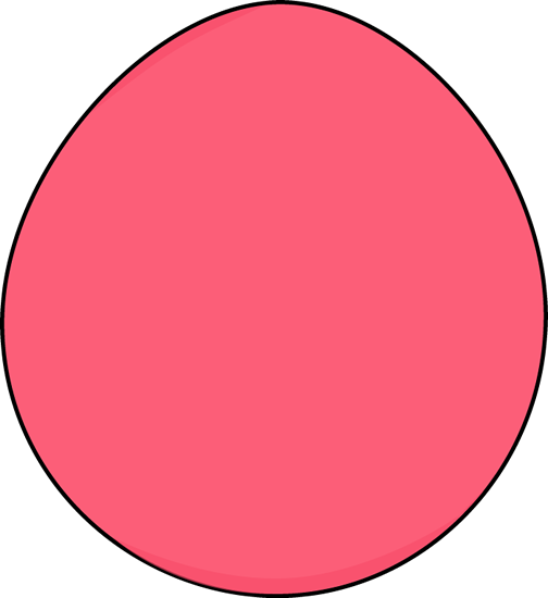 Pink easter egg clipart