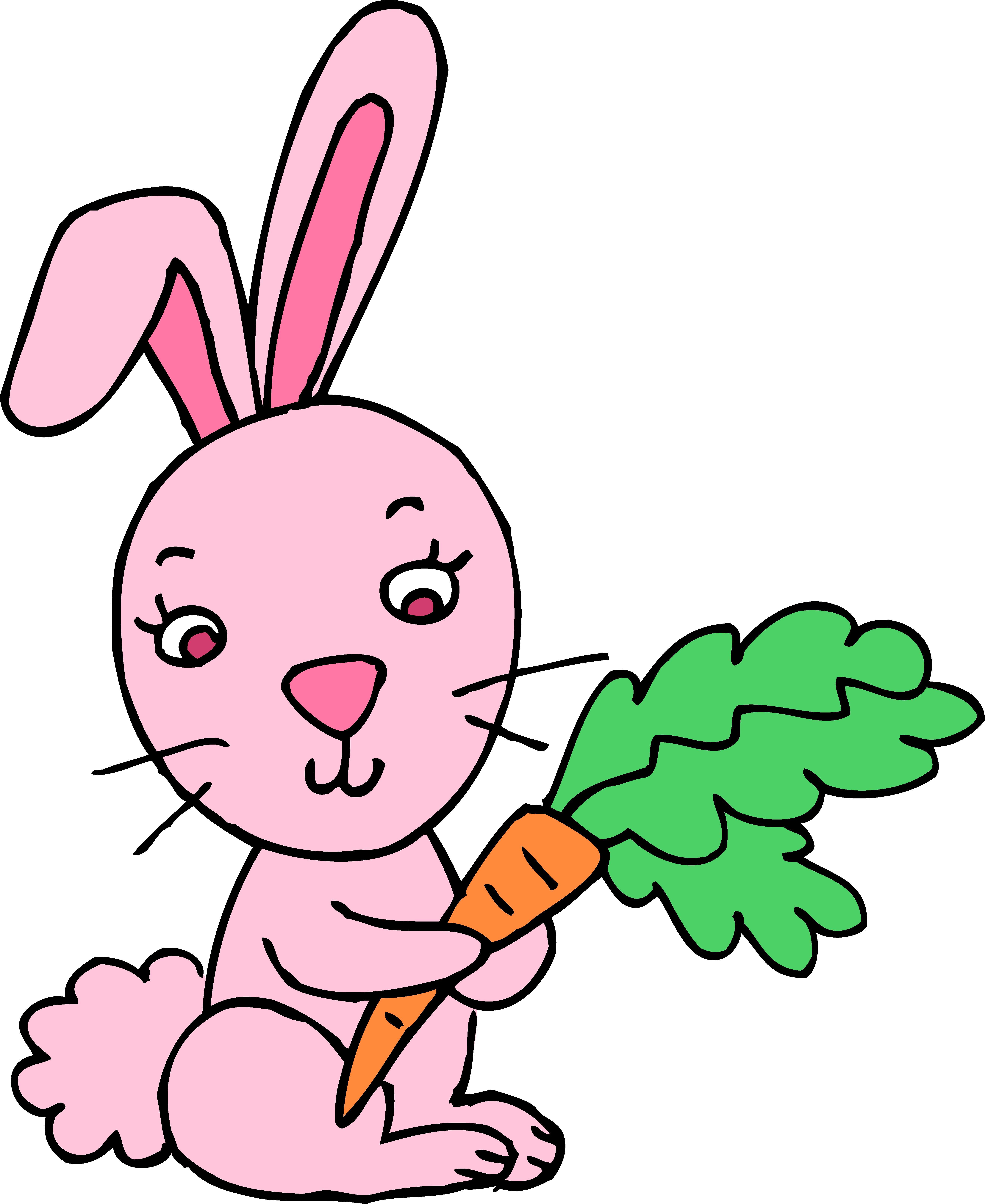 Rabbit clip art cute free clipart images clipartix