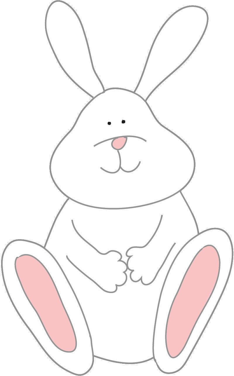 Rabbit funny easter bunny clipart