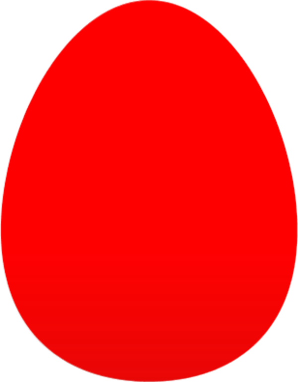 Red egg clipart