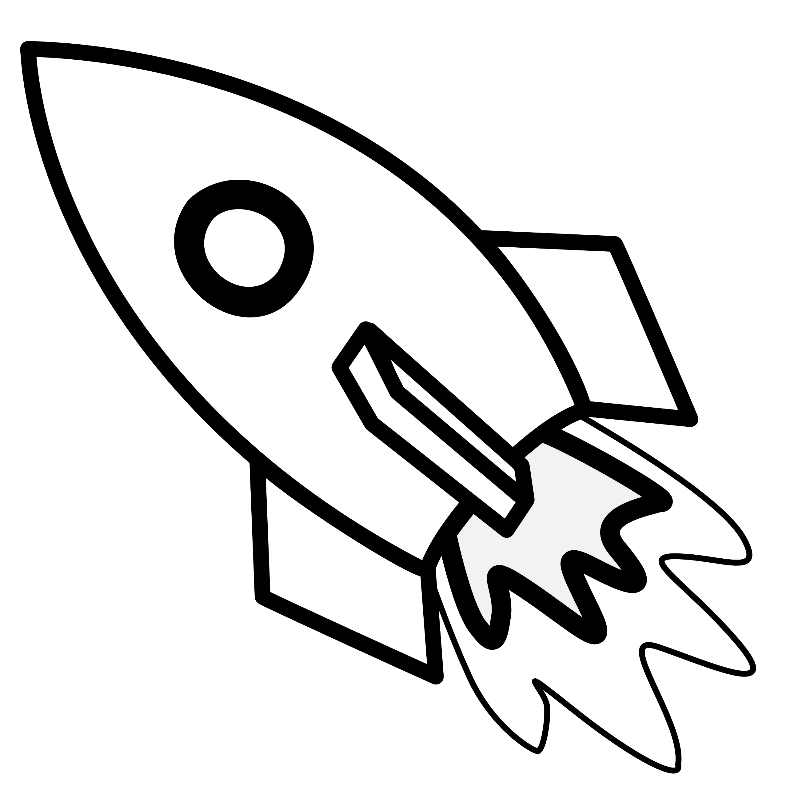 Rocket clipart black and white free clipart images 3