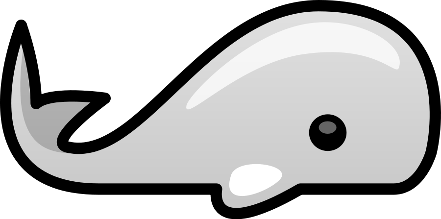 Small whale clipart vector clip art free design