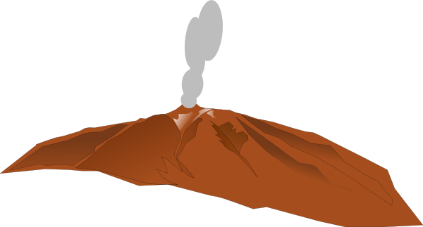 Smoking volcano clip art at clker vector clip art