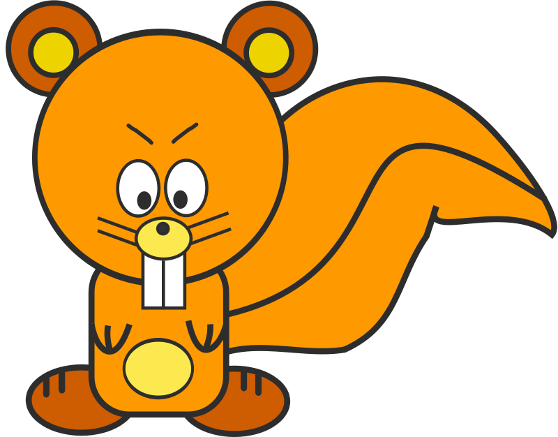 Squirrels clipart image a squirrel holding an acorn standing image