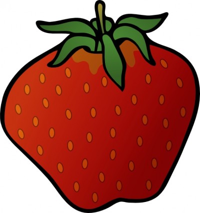 Strawberry clip art free vector in open office drawing svg svg