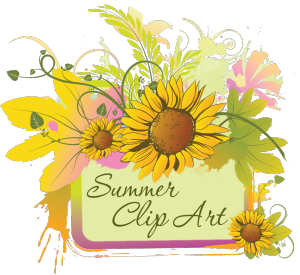 Summer clip art of june july and august graphics 4