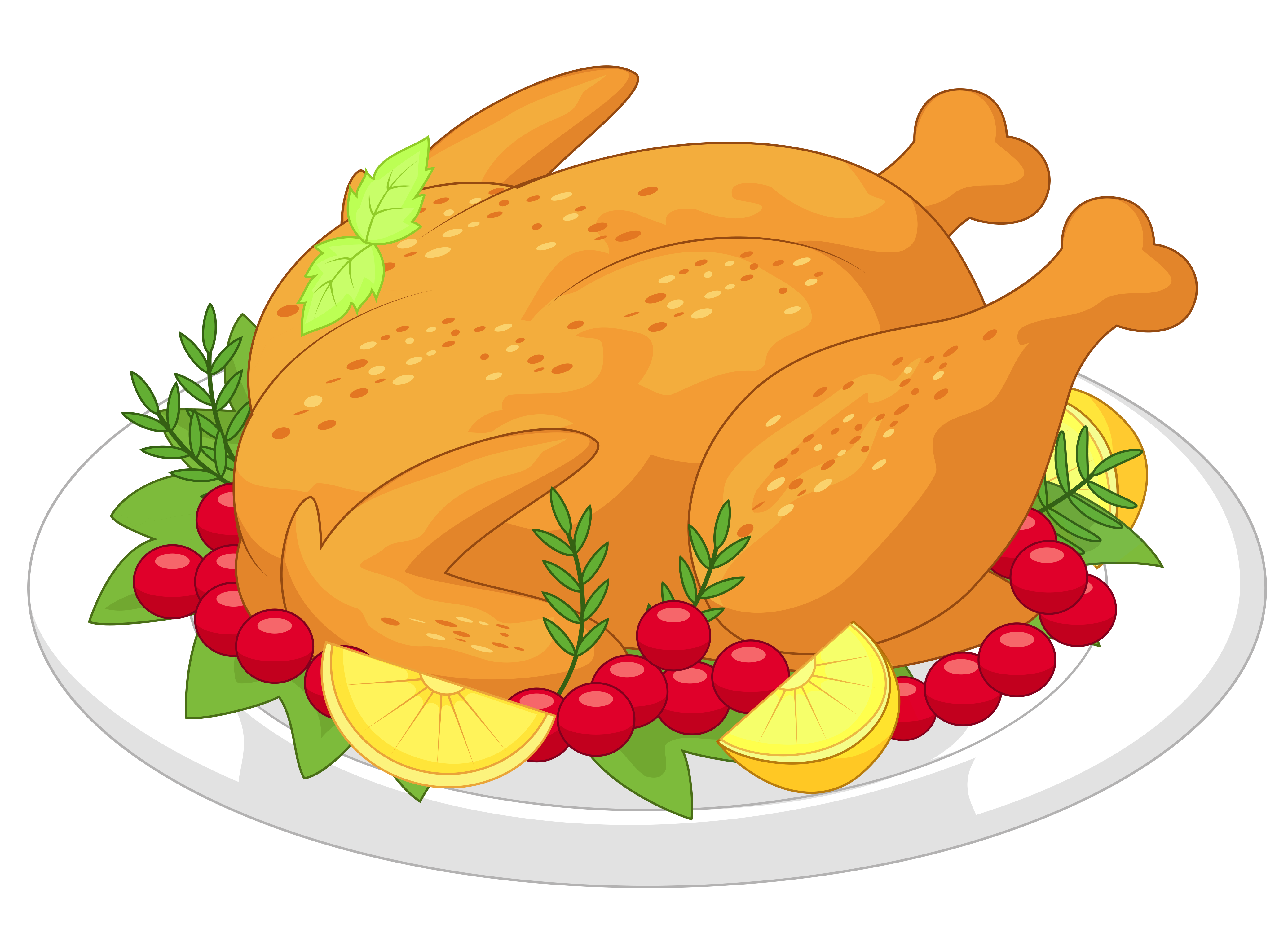 Thanksgiving turkey diner clipart