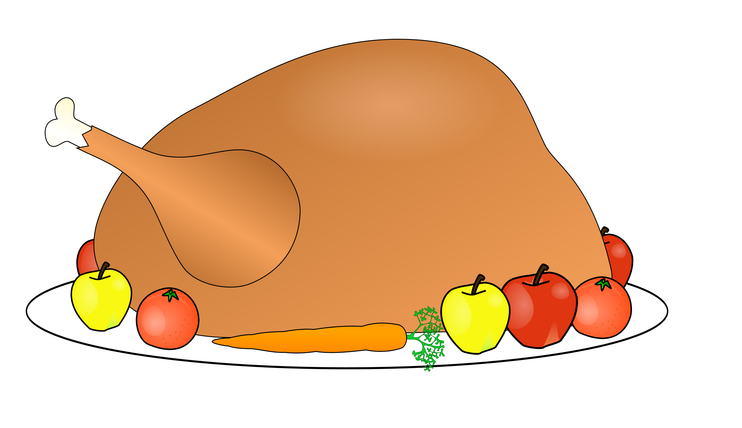 Thanksgiving turkey turkey dinner clipart free clipart images