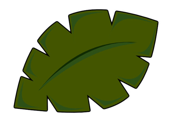 Tropical leaves clipart clipart kid 2