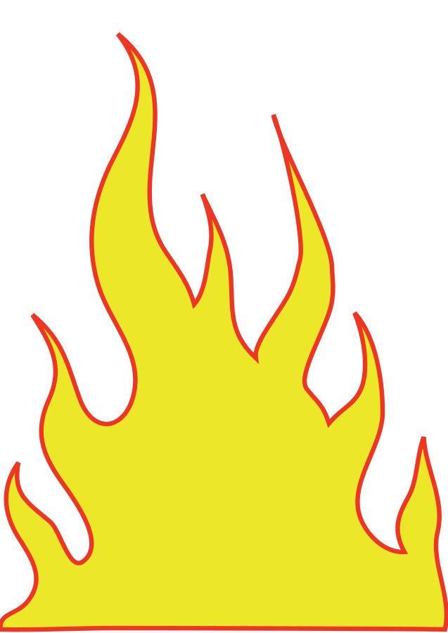 Vector flame clipart image 6