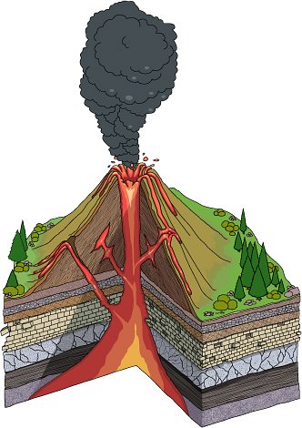 Volcano clip art and cut free clipart images image