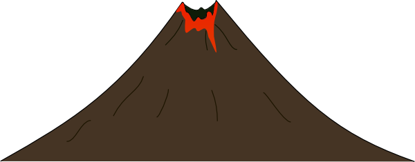 Volcano clip art at clker vector clip art free