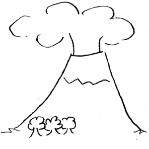 Volcano clip art black and white images pictures becuo clipart kid