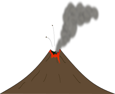 Volcano free to use clip art 2