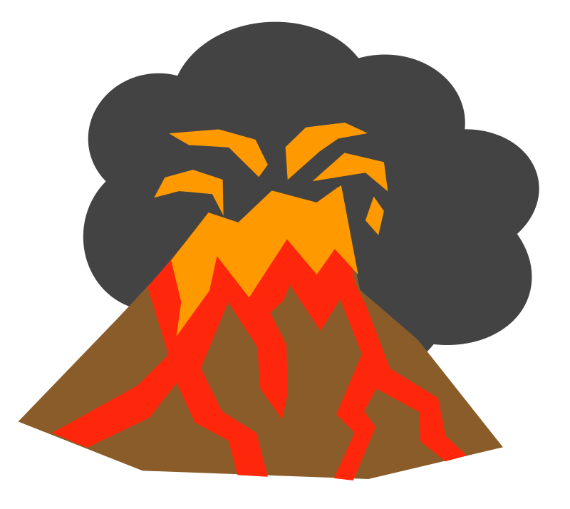 Volcano free to use clip art