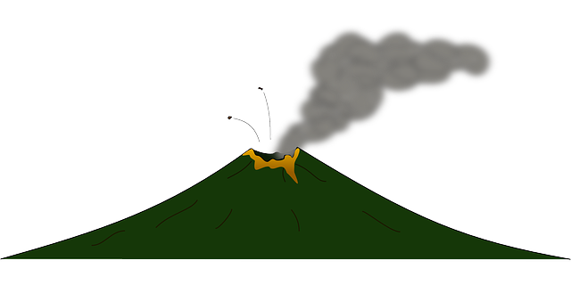 Volcano free to use clipart 2