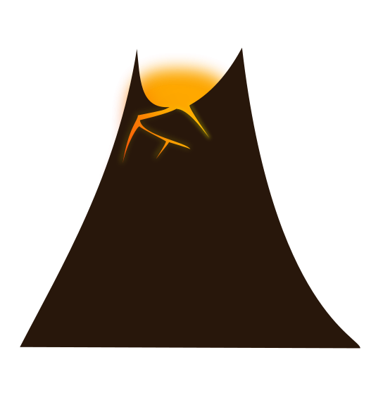 Volcano free to use clipart 3