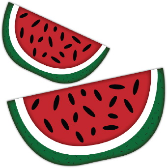 Watermelon clipart black and white free clipart 3