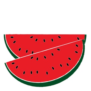 Watermelon clipart black and white free clipart 4