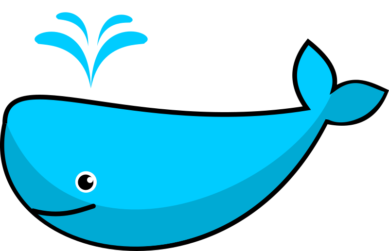 Whale free to use clipart