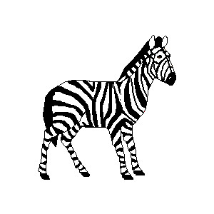 Zebra clip art at vector clip art free image
