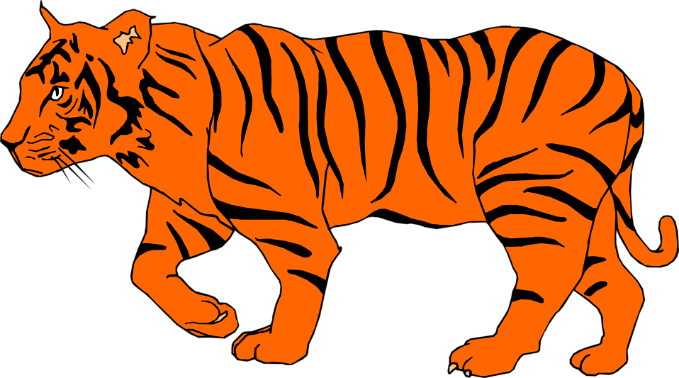 Bengal tiger clip art