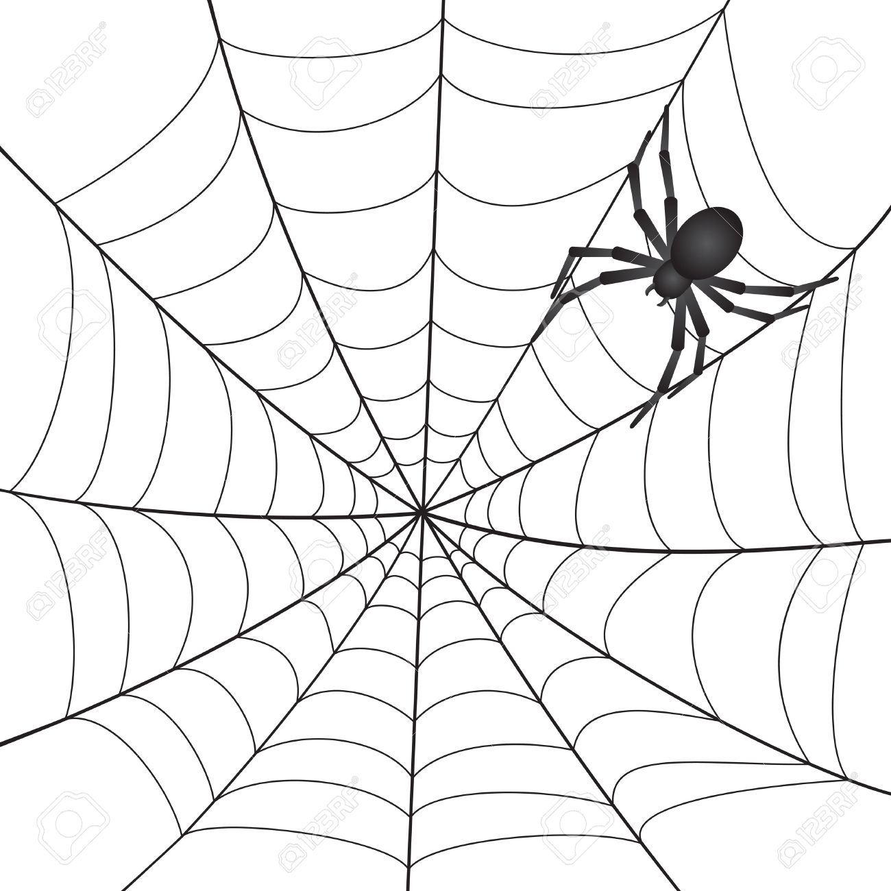 Black white spider web clip art black white spider web image 4