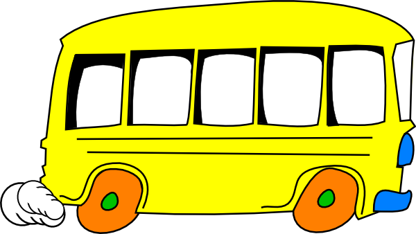 Bus clip art black and white free clipart images
