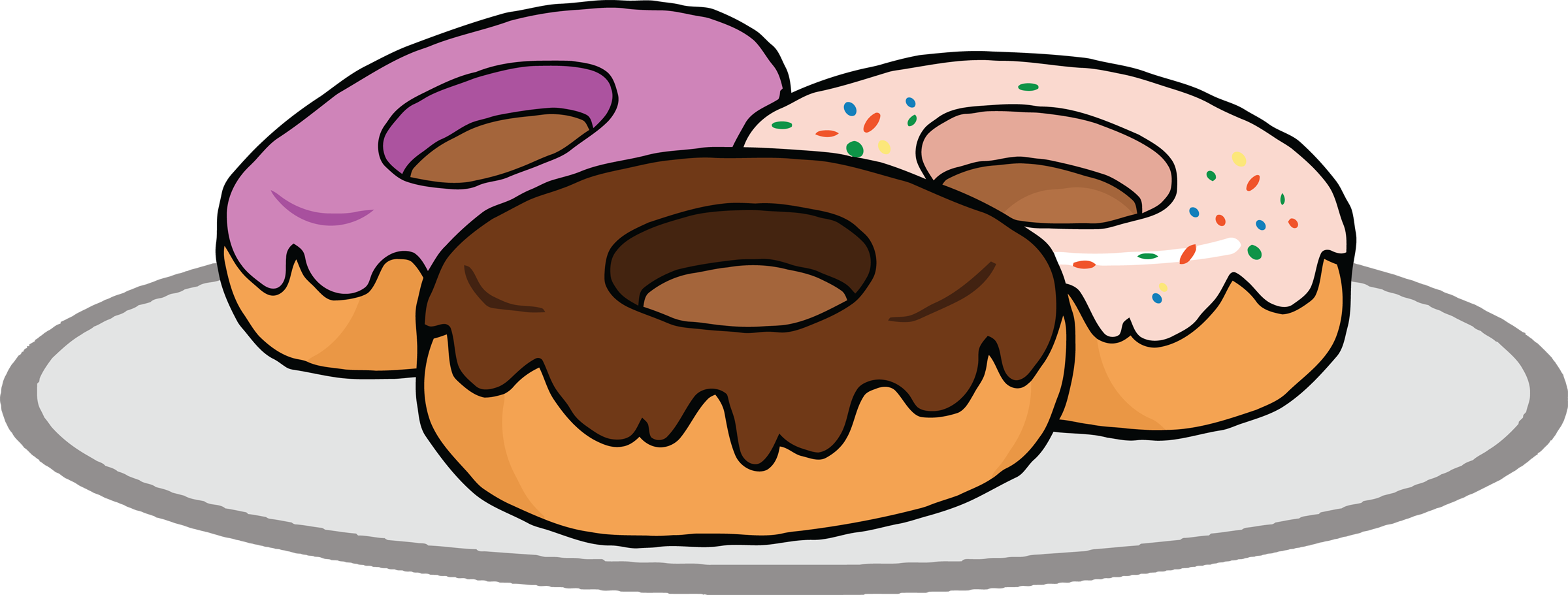 Cartoon donut clipart clipart kid 2