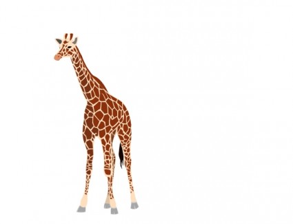 Cartoon giraffe clip art free vector in open office drawing svg