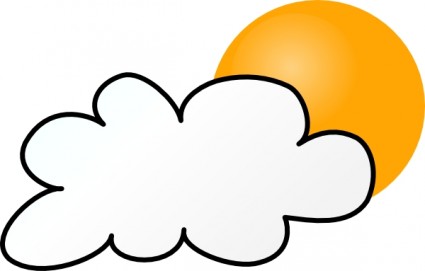 Cloudy weather clipart free clipart images clipartix