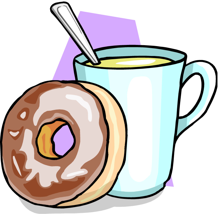 Coffee and donuts clipart clipart kid