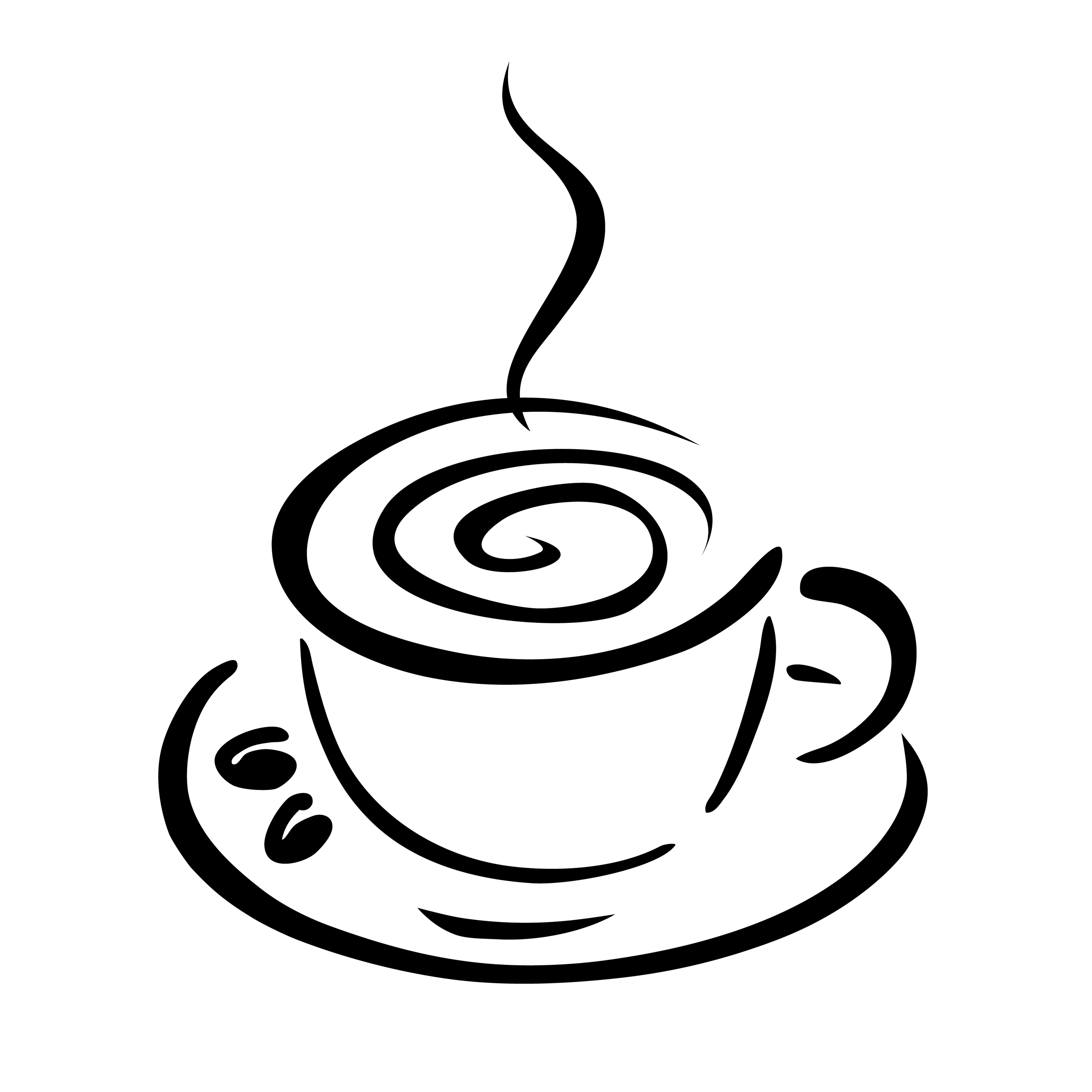 Coffee cup clip art black white free clipart images 2