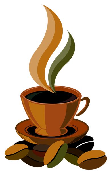 Coffee cup clipart vector time forffee