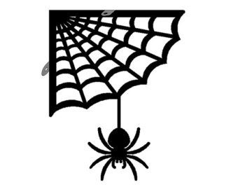 Corner spider web clipart clipart