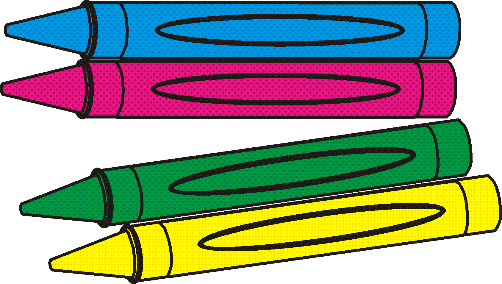 Crayons clipart black and white free clipart images 2