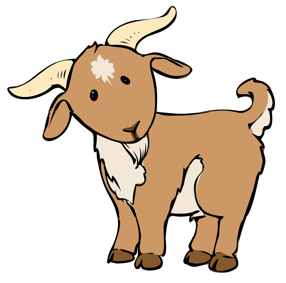 Cute goat clipart free clipart images