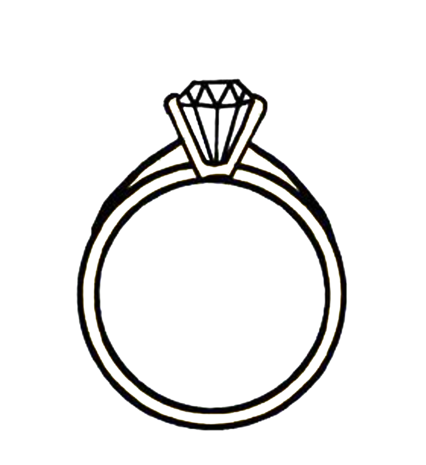 Diamond ring clipart free clipart images
