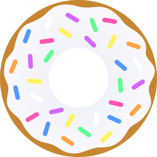 Donut clip art black and white free clipart images