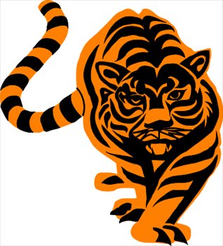 Free tigers clipart graphics images and photos