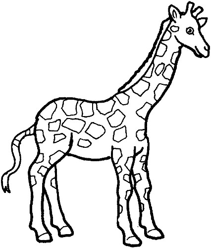 Giraffe clipart black and white free clipart images 3