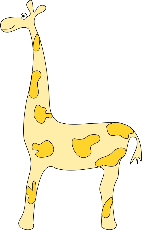 Giraffe free to use clipart 2