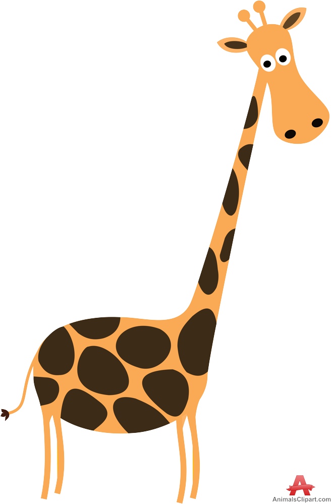 Giraffe with long neck clipart free clipart design download