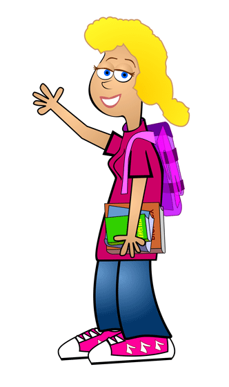 Girl student clipart free images 2