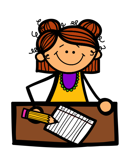 Girl student clipart free images