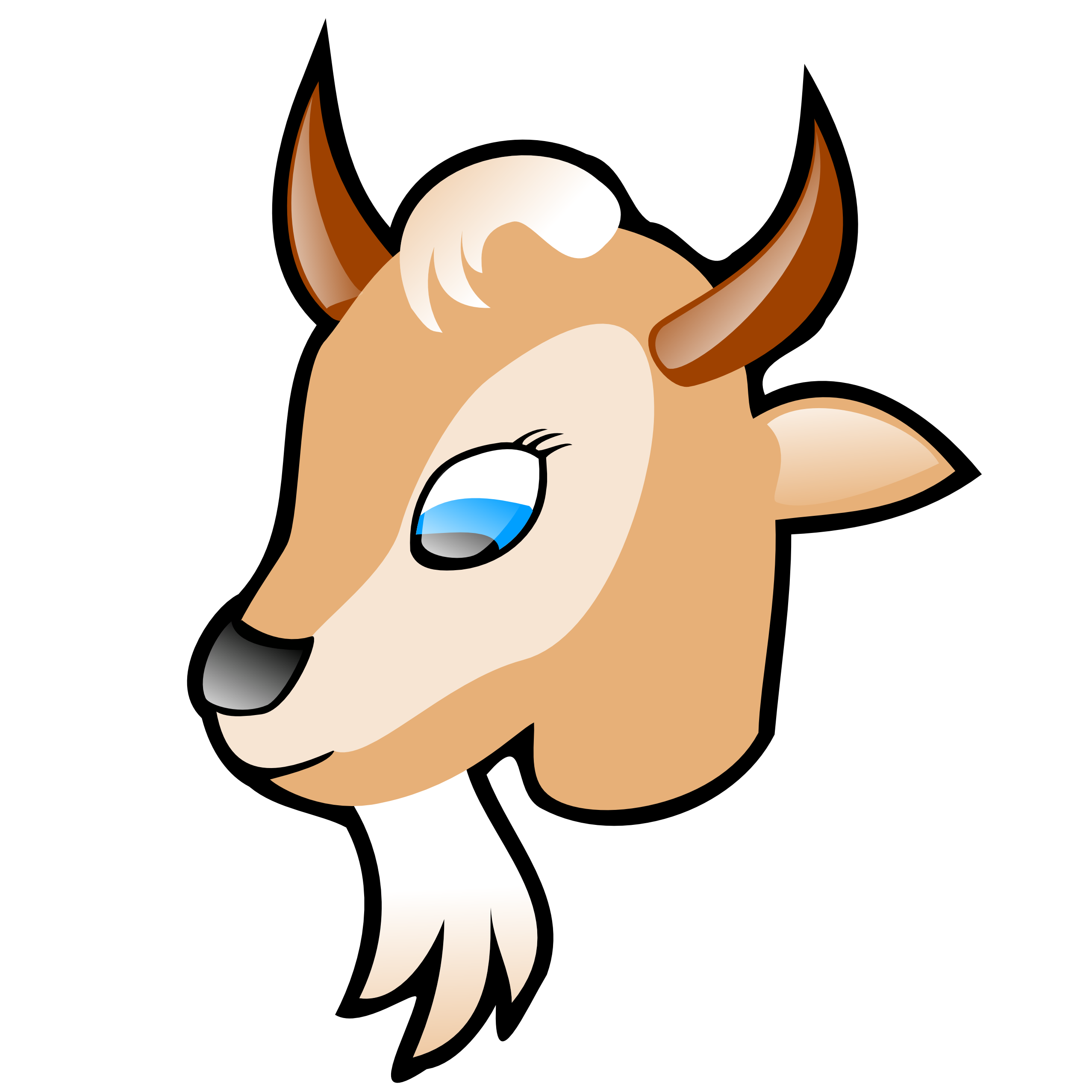 Goats clip art 4 clipartix