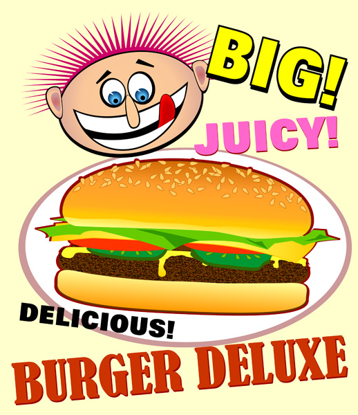Hamburger burger clipart free clipart image 3