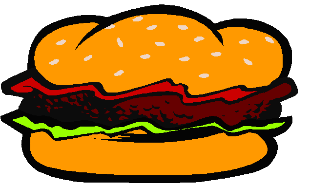 Hamburger clip art black and white free clipart 2