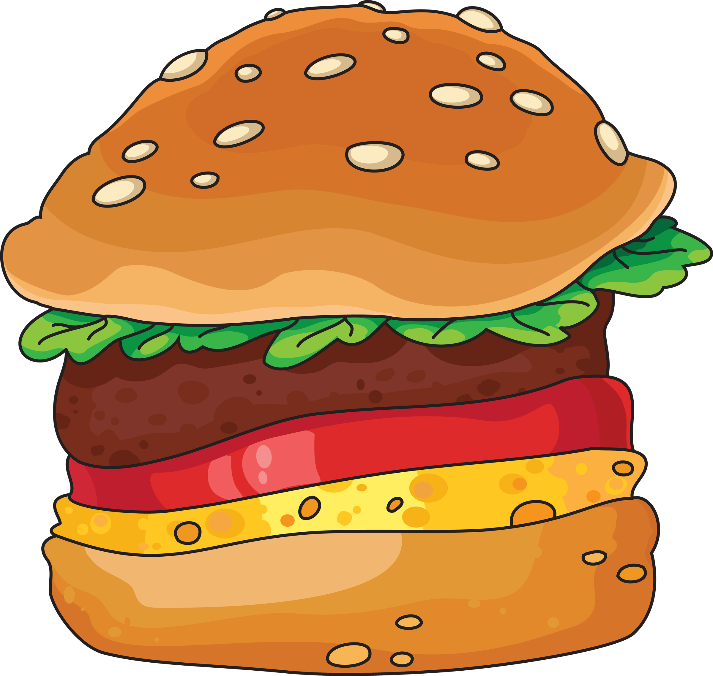 Hamburger clipart 4 image 9