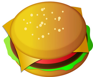 Hamburger clipart 7